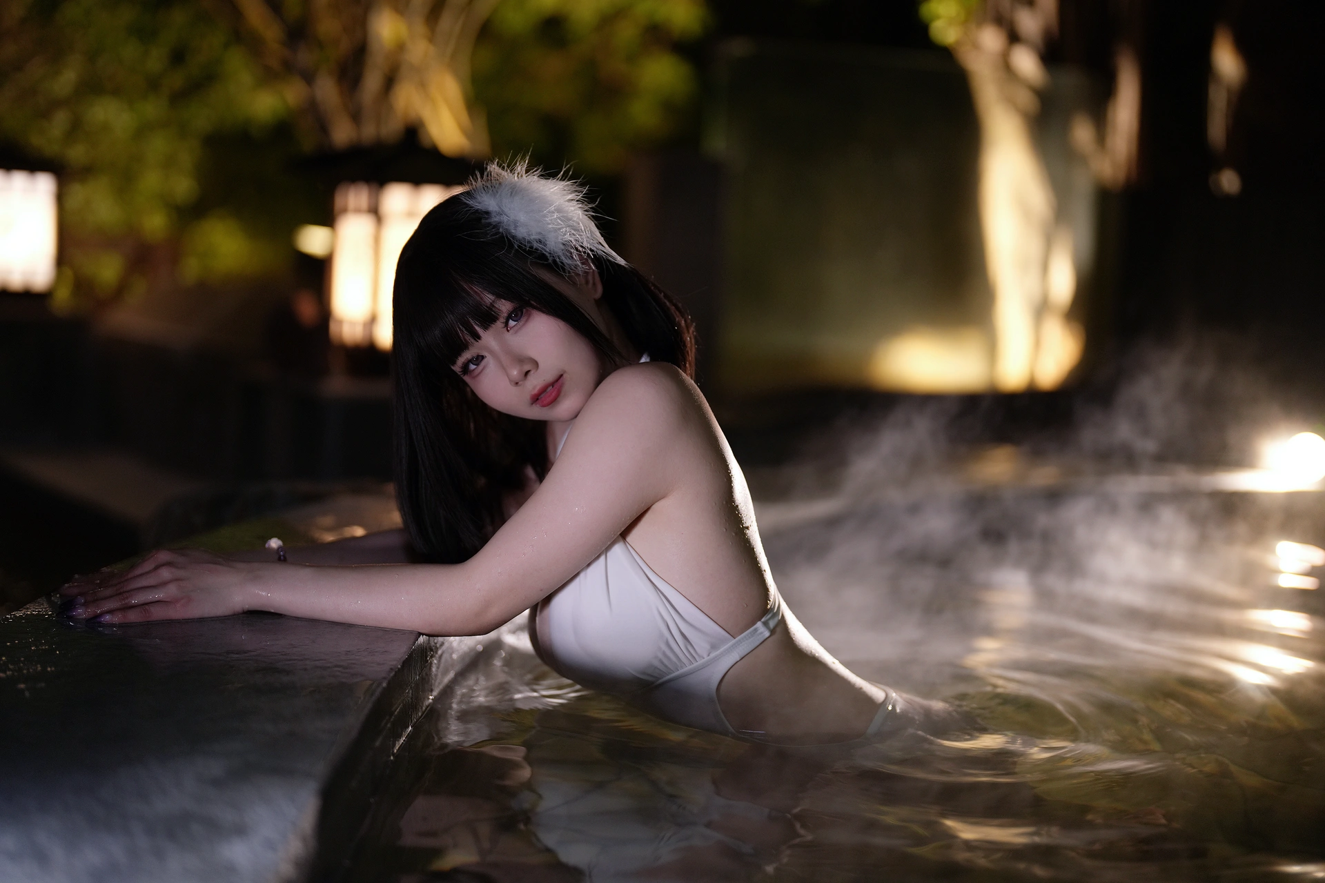 末夜787 - NO.11 夏日白色泳装 2