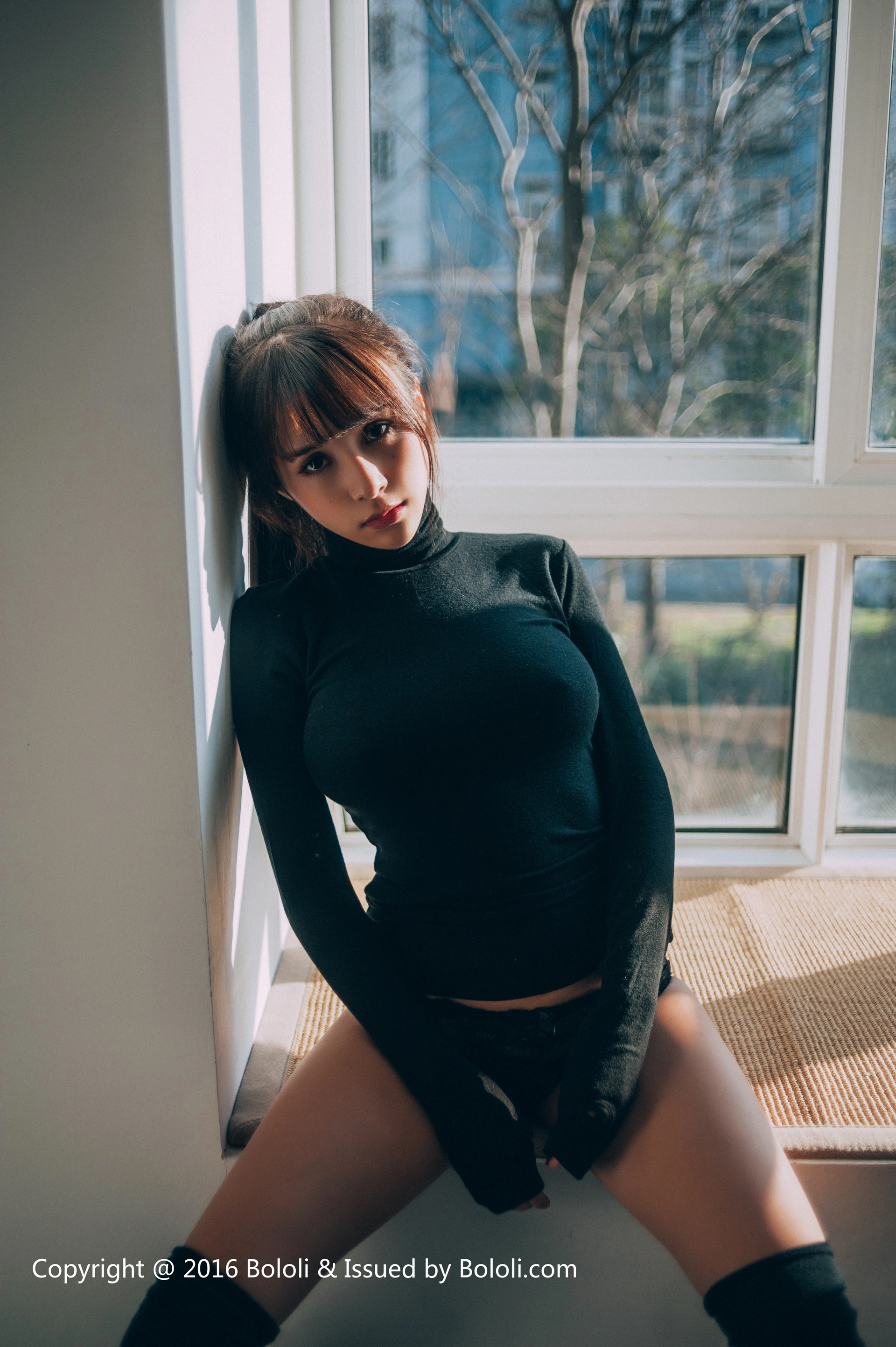 BoLoLi波萝社 - 2017.03.13 VOL.029 夏美酱黑色诱惑 3